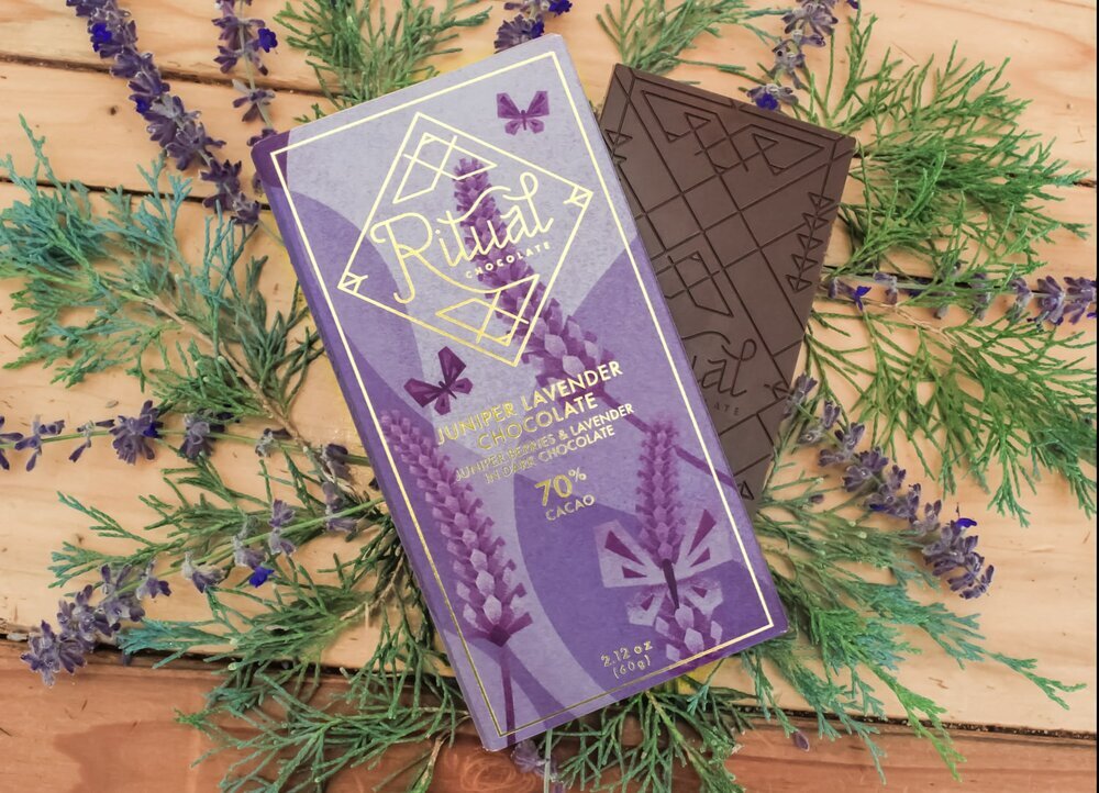 Juniper Lavender Chocolate – Ritual Chocolate